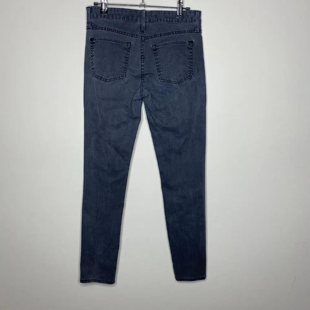 Vince Charcoal Gray Low Rise Skinny Denim Jeans Size‎ 26